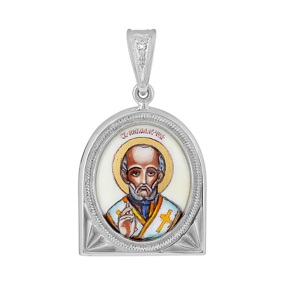 Икона с фианитами и эмалью № 131978