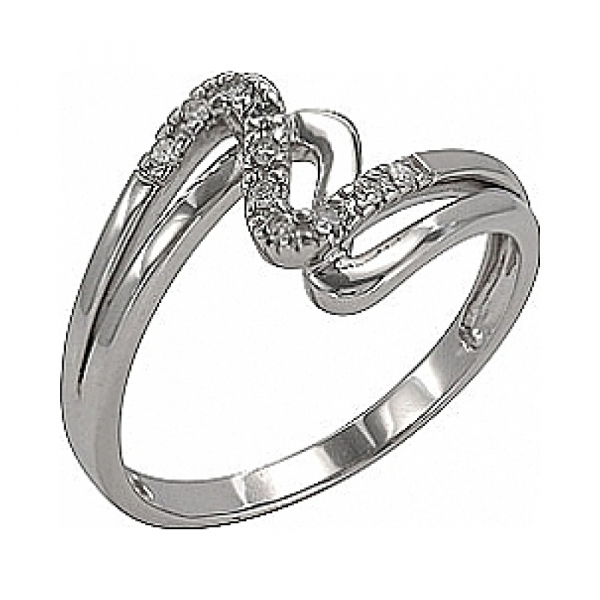 Золотое кольцо с бриллиантом № 74549