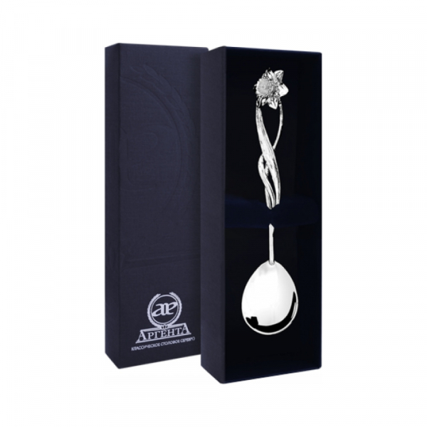 Серебряная чайная ложка «Нарцисс»