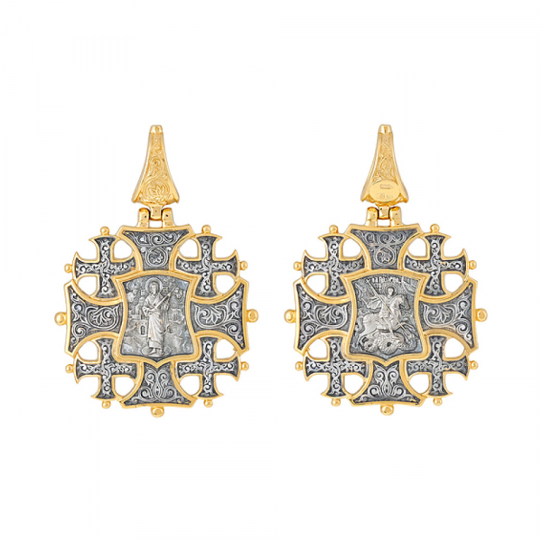 Крест с золотым покрытием № 128154