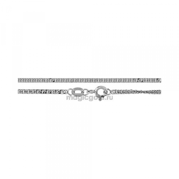 Серебряная цепь родированная № 141175