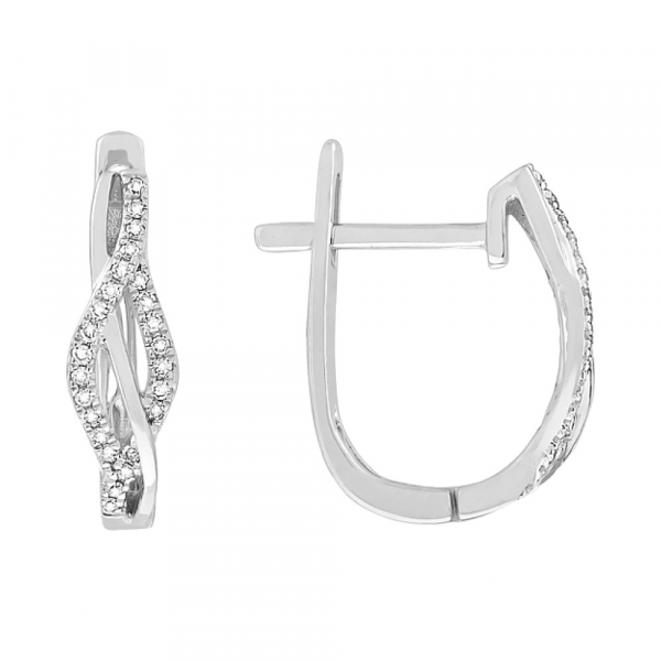 Серьги с бриллиантом № 112960