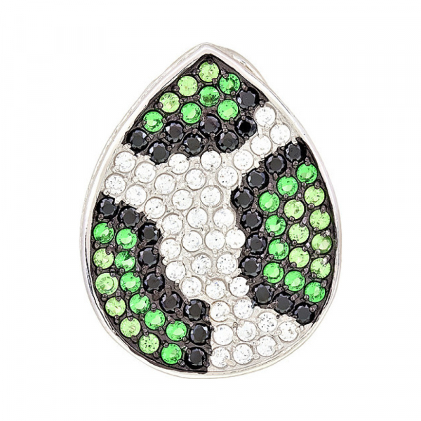 Серебряная подвеска с фианитами № 118391