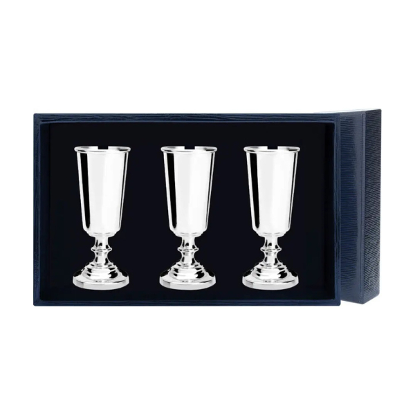 Набор рюмок Джентльмен из серебра 925 пробы