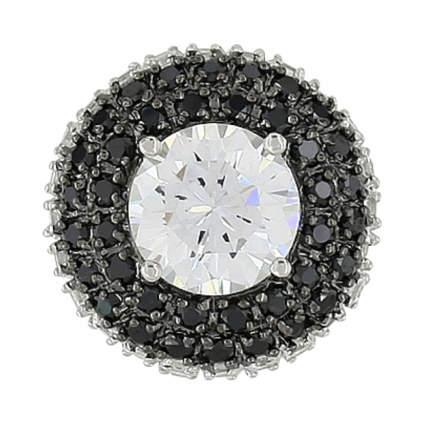 Серебряная подвеска с фианитом № 80477