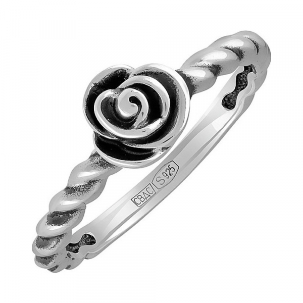 Серебряное кольцо без камня № 136433