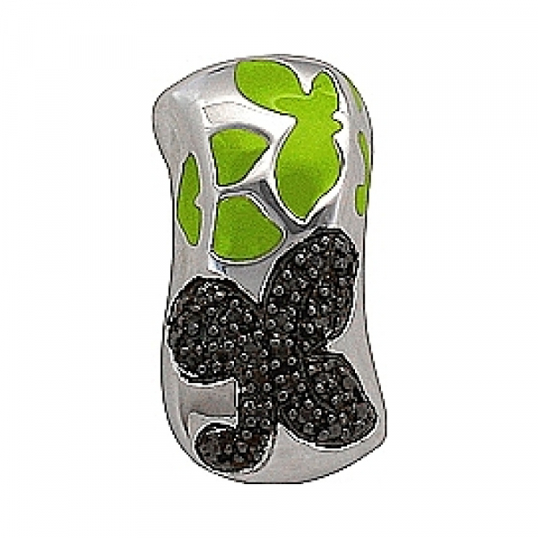 Серебряная подвеска с эмалью № 70765