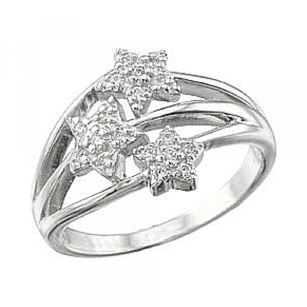  Кольцо с фианитом GL № 38483