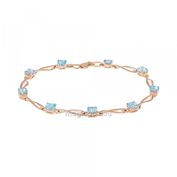 Золотой браслет с топазом № 158817