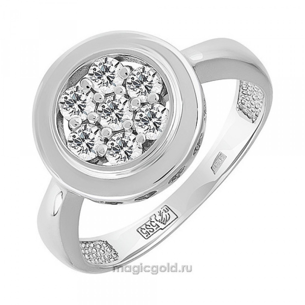 Золотое кольцо с бриллиантом № 155955