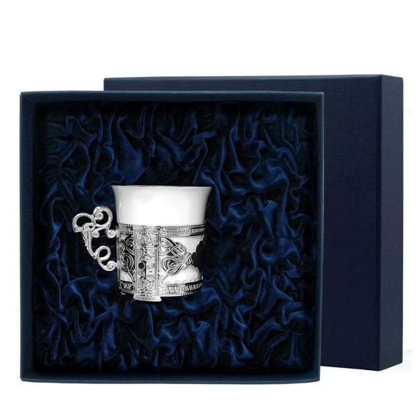 Чашка кофейная Август Октавиан из серебра 925 пробы