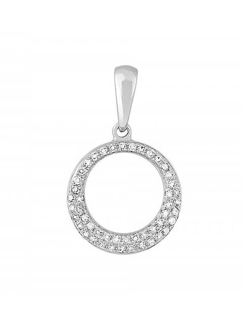 Золотая подвеска с бриллиантом № 115285