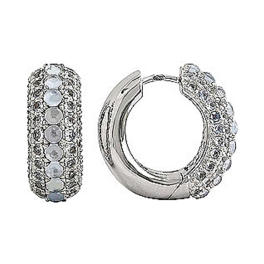 Серебряные серьги с имитац. шпинели № 80433