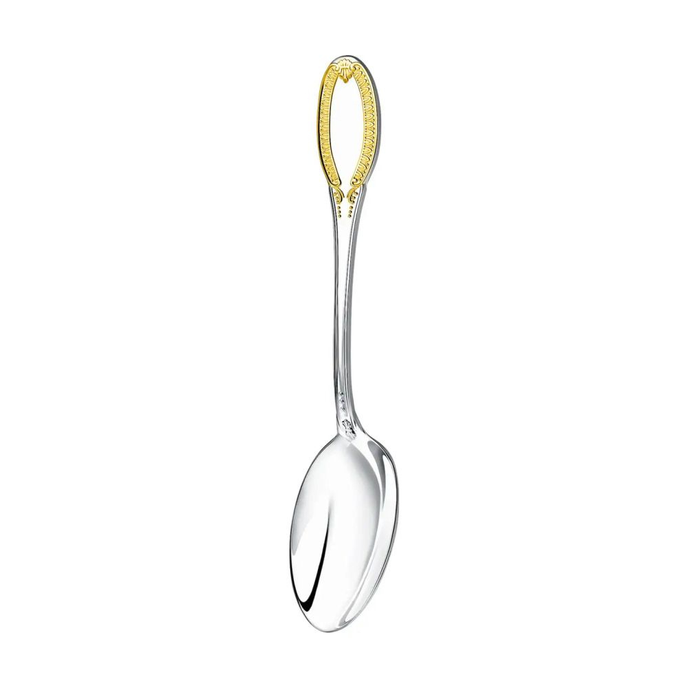 Ложка столовая Император с позолотой из серебра 925 пробы