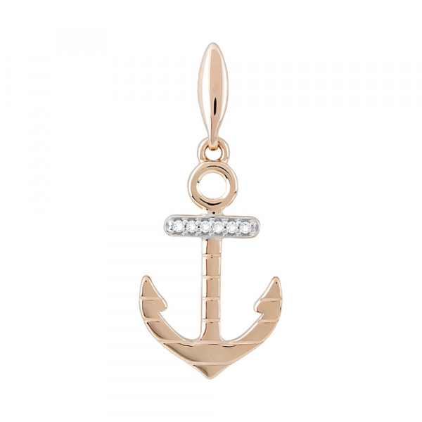 Серебряное кольцо с аметистом, фианитом и золот. покр. № 75035