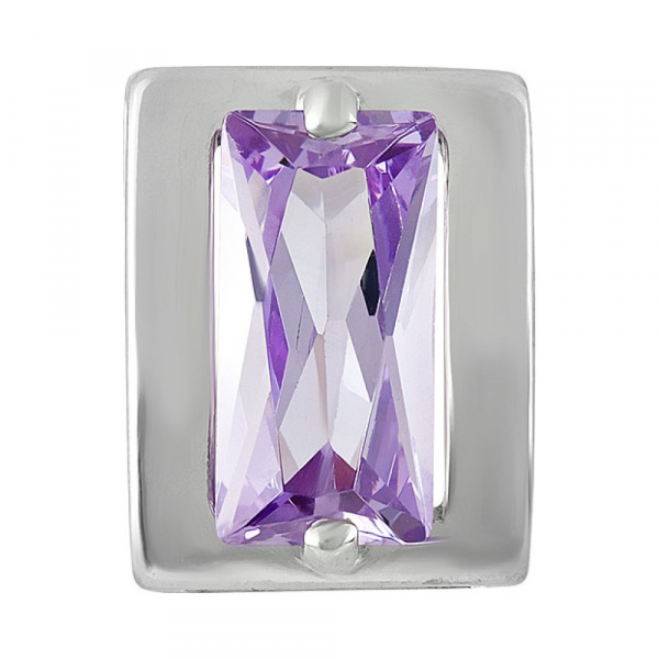 Серебряная подвеска с фианитом № 129689