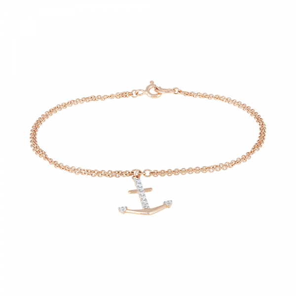 Золотой браслет с фианитами № 126701