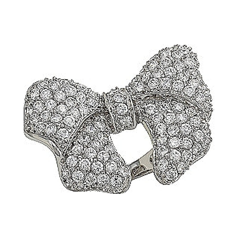 Серебряное кольцо с фианитом № 80873