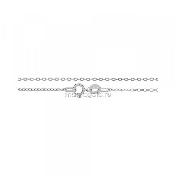 Серебряная цепь якорная простая родированная № 123397