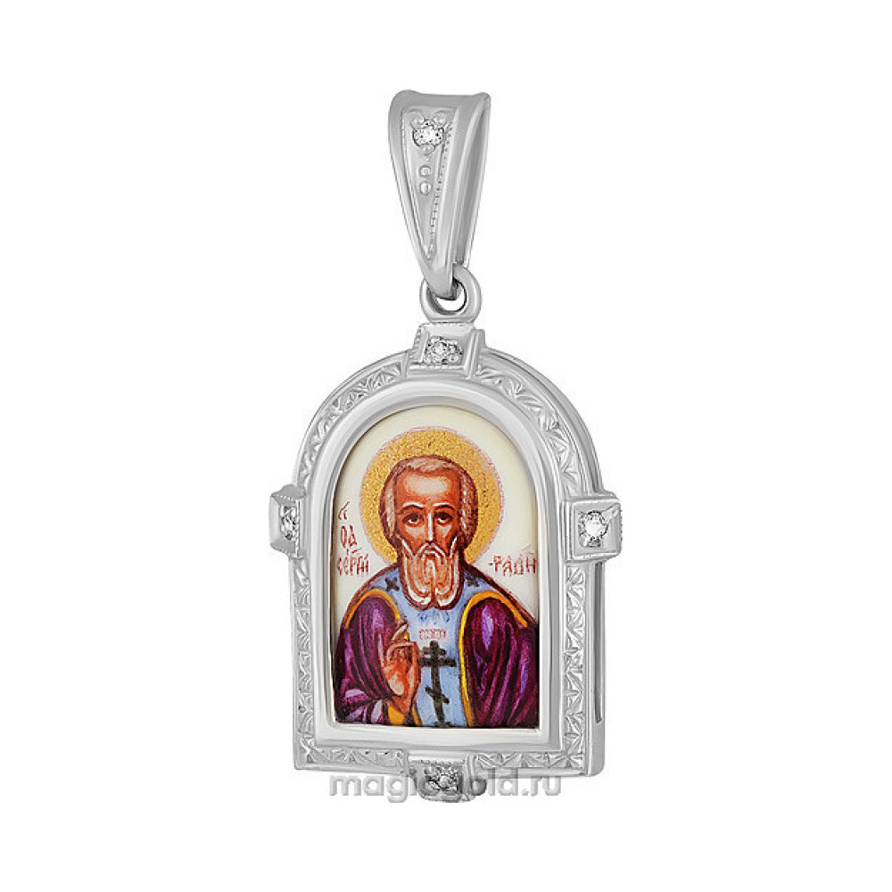 Икона с фианитами и эмалью № 131973