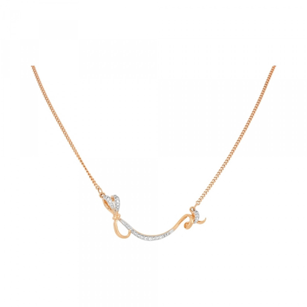 Золотое колье с фианитами № 109778