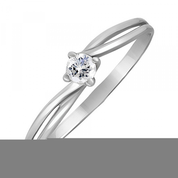 Золотое кольцо с бриллиантом № 81120