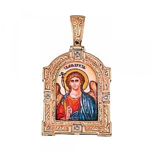 Икона с бриллиантом и эмалью № 71760