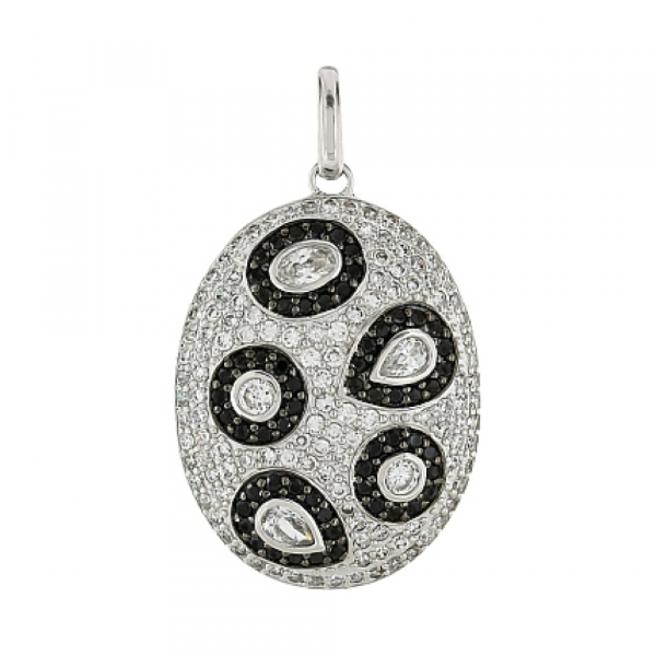 Серебряная подвеска с фианитом № 80495