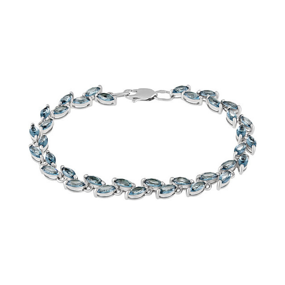 Серебряный браслет с алпанитом № 132927