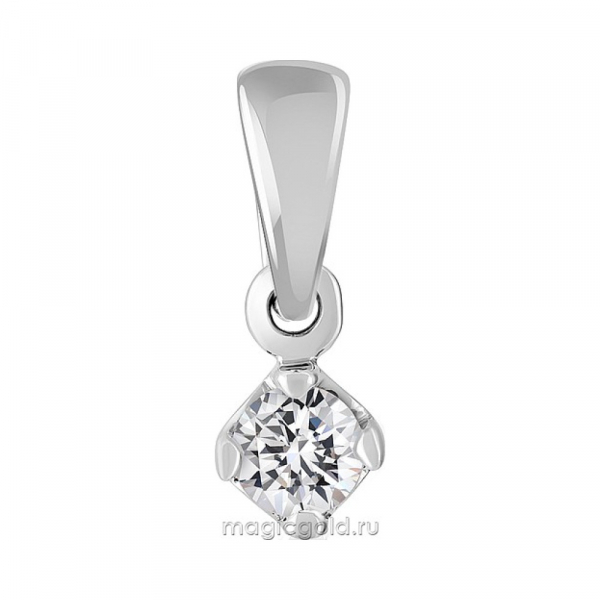 Золотая подвеска с бриллиантом № 36374