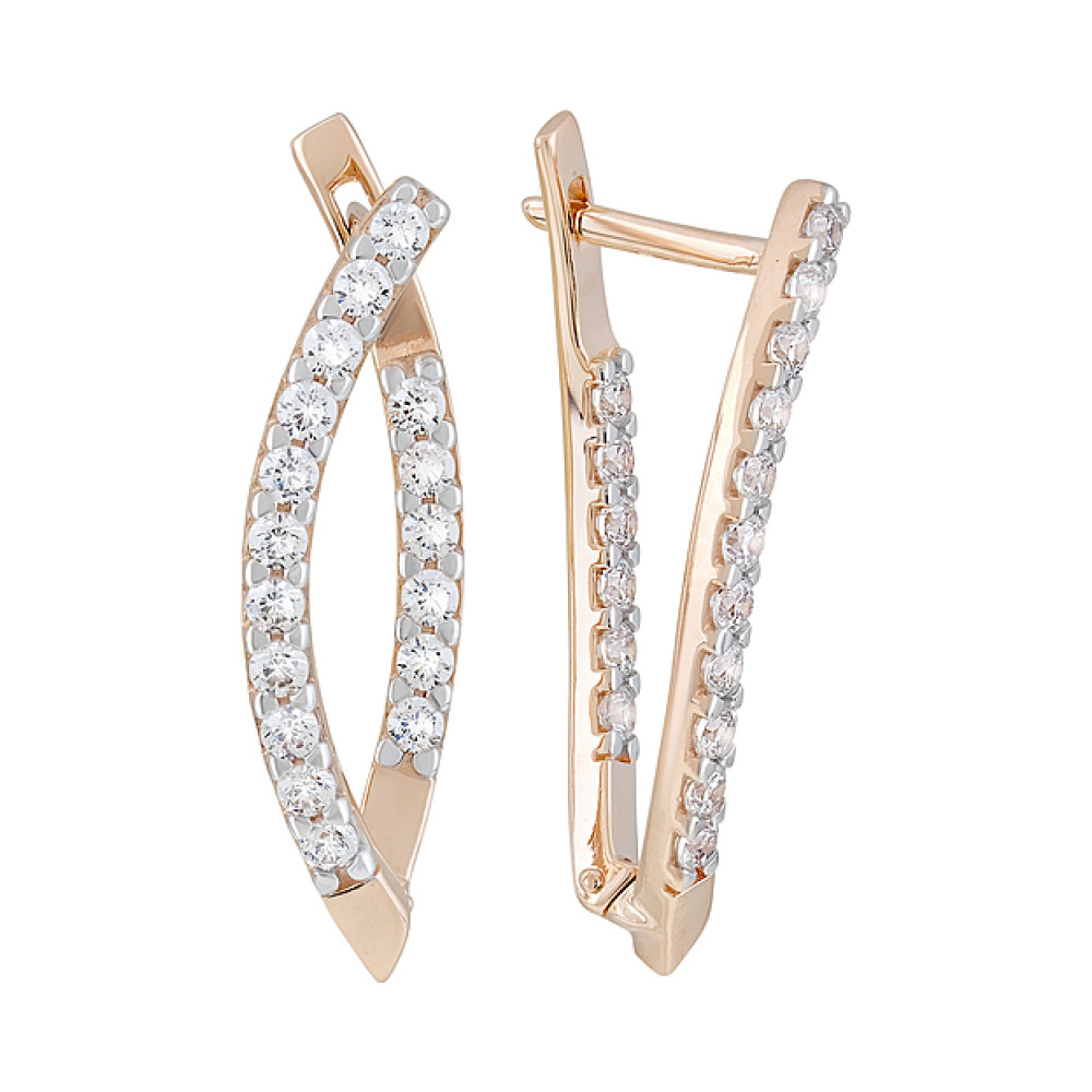 Серьги с фианитами № 127876