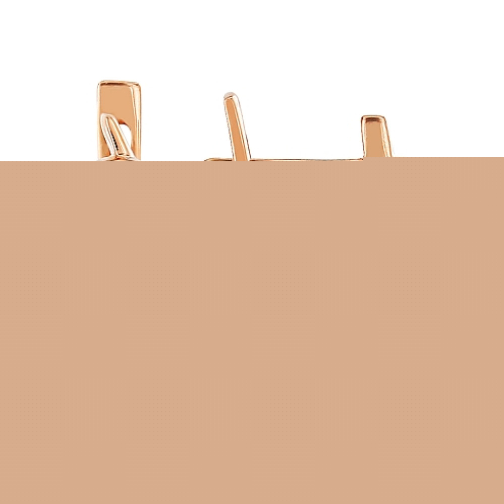 Пуссеты с бриллиантом и сапфиром № 107073