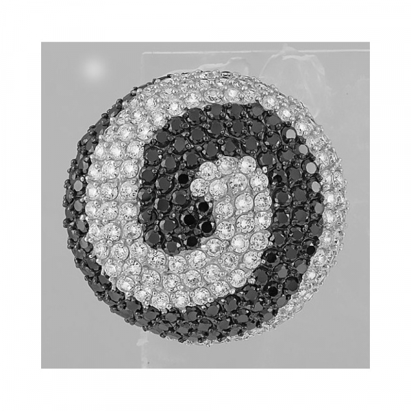 Серебряная подвеска с фианитами № 96109