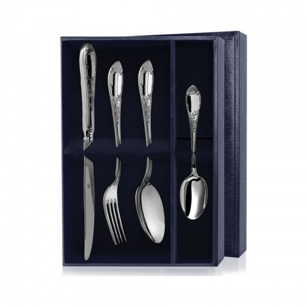 Набор из 4 столовых серебряных приборов «Престиж»