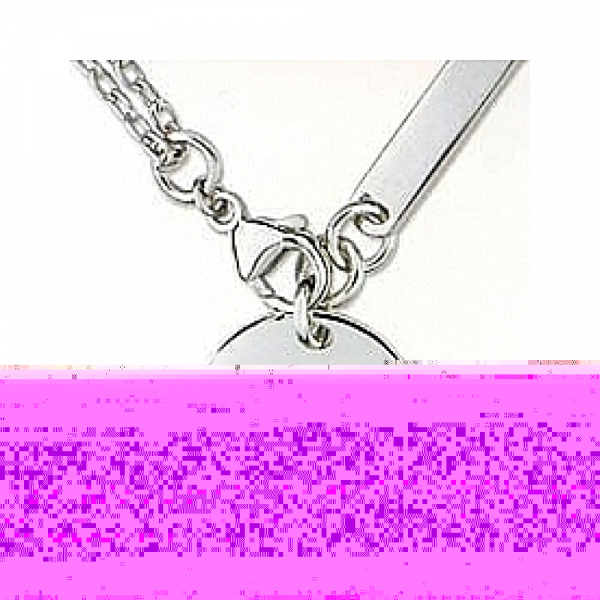 Серебряное колье без камня № 34817