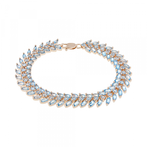 Золотой браслет с топазом № 124058