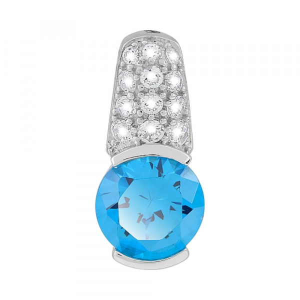 Серебряная подвеска с фианитами № 117507