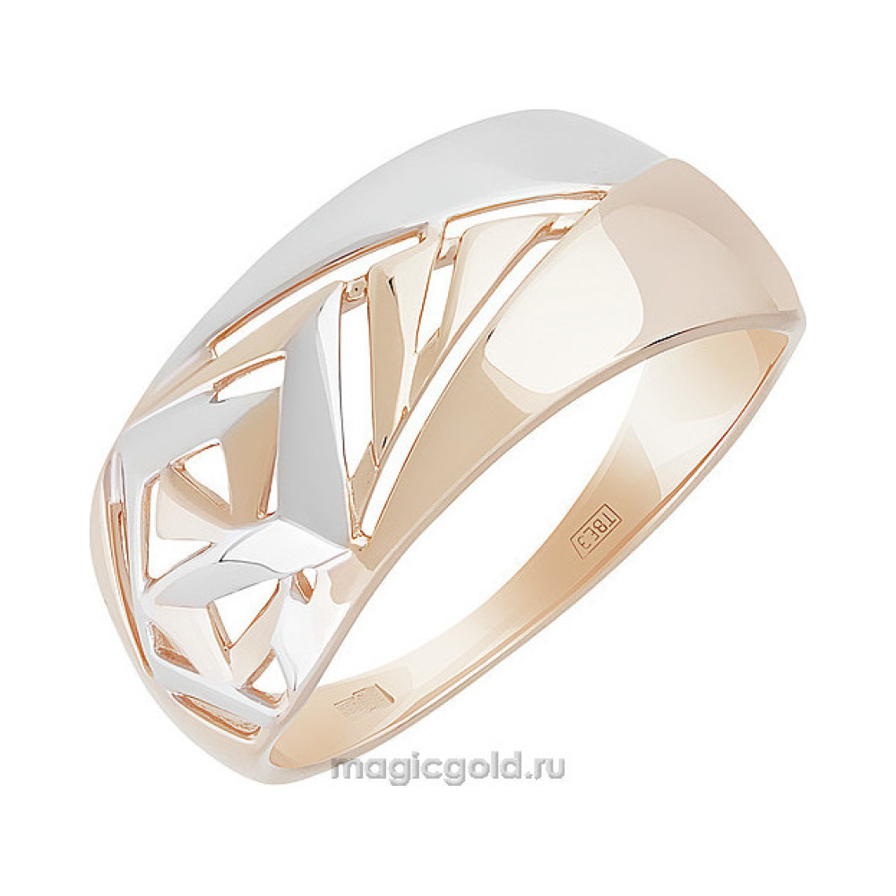 Золотое кольцо без камня № 155827