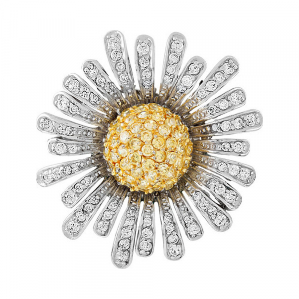 Серебряная подвеска с фианитом № 82600