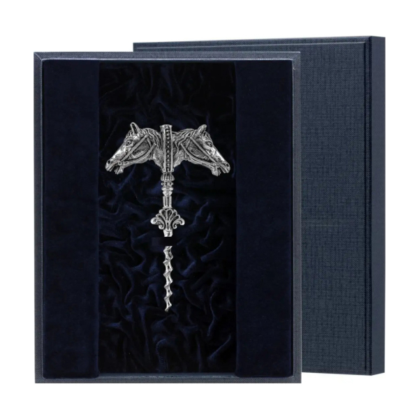 Штопор Лошадьв футляре из серебра 925 пробы