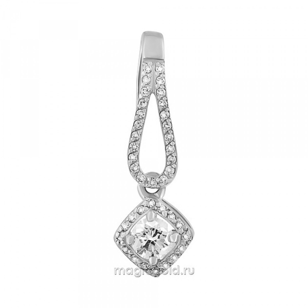 Золотая подвеска с бриллиантом № 132177