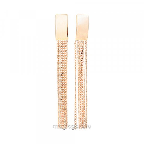 Золотые серьги без камня № 171861