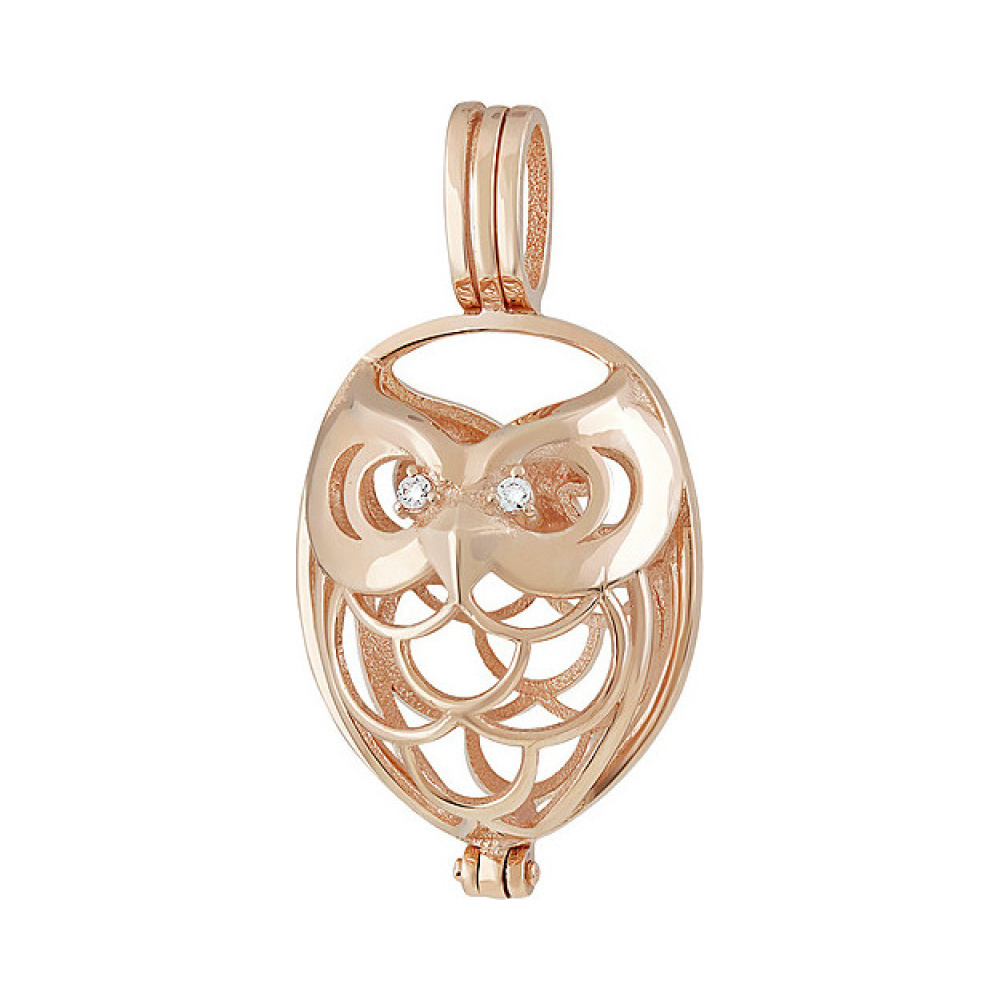 Золотая подвеска с фианитами № 137323