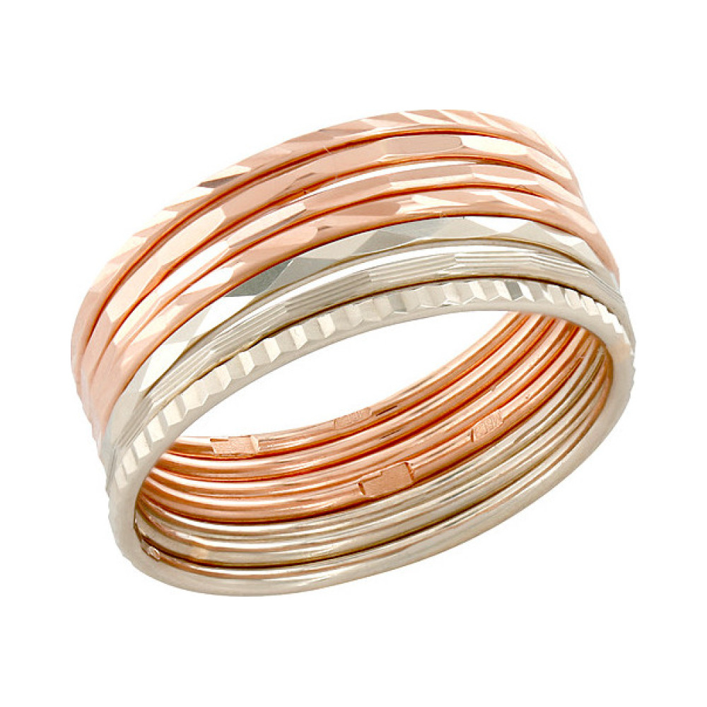 Золотое кольцо с алмазкой № 85437