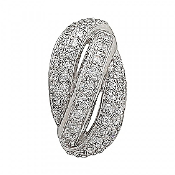 Серебряная подвеска с фианитом № 70732