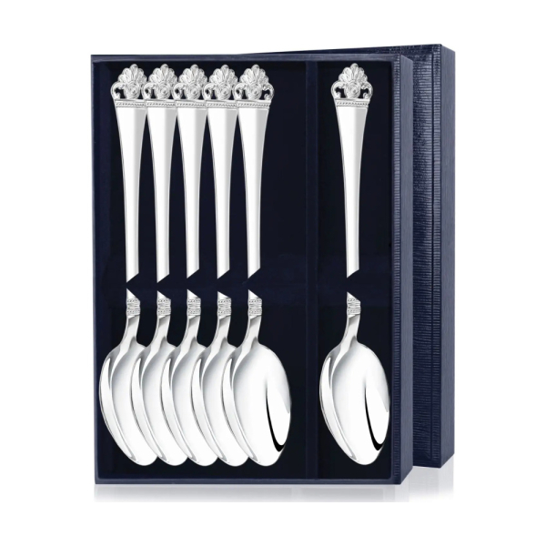 Набор столовых ложек Афина в футляре из серебра 925 пробы