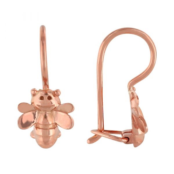 Золотые серьги без камня № 84489