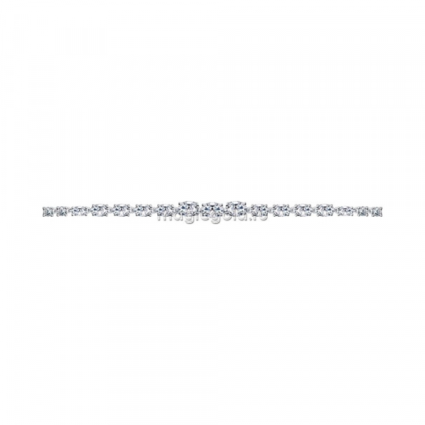 Серебряный браслет с фианитом № 138543