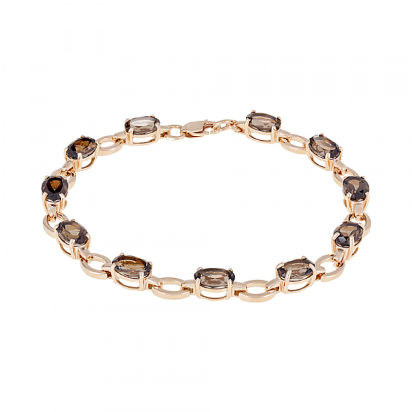 Золотой браслет с раухтопазом № 121054