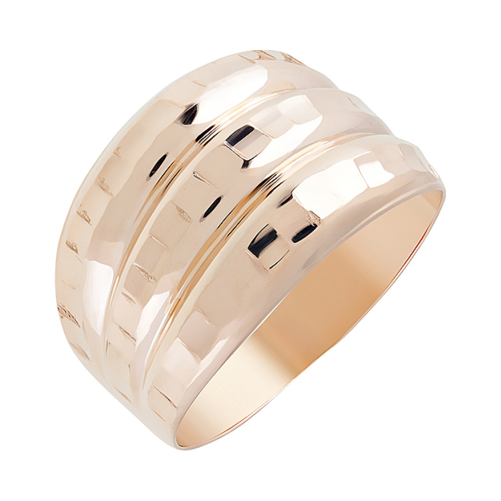 Золотое кольцо с алмазкой № 126655